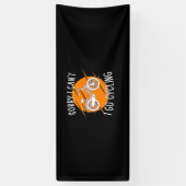 Ik ga fietsen spandoek (Verticaal)