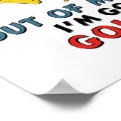 Ik ga Golfing maken Poster (Hoek)