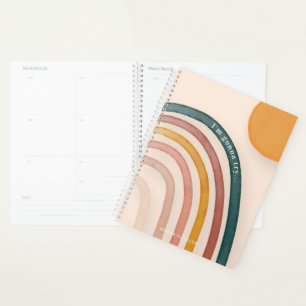 Ik ga het proberen Funny Rainbow Monogram Planner