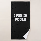Ik ga in pools zitten waar grappig Sarcastisch zwe Badhanddoek (Badhanddoek)