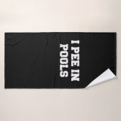 Ik ga in pools zitten waar grappig Sarcastisch zwe Badhanddoek (Badhanddoek)