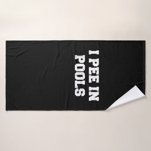 Ik ga in pools zitten waar grappig Sarcastisch zwe Badhanddoek (Badhanddoek)