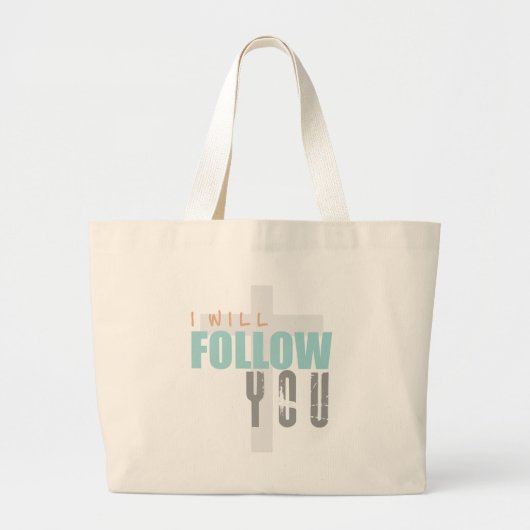 IK GA JE VOLGEN, Ruth Chris Tomlin Worship Grote Tote Bag (Voorkant)