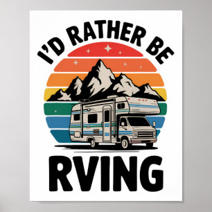 Ik Ga Liever Caravannen Kamperen Wandelen Grappige Poster