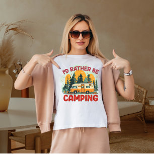 Ik ga liever kamperen t-shirt