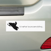 Ik ga liever sneeuwen...Bumpersticker Bumpersticker (Op auto)