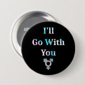 Ik ga met je Button (Voorkant /achterkant)