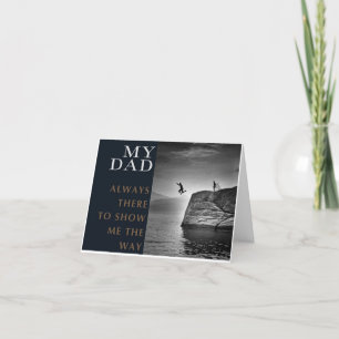 Ik ga met je mee. De liefde van een vader. Feestdagen Kaart