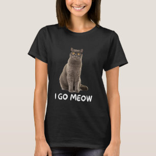 Ik ga miauwen grappige kat meme grappig zingen t-shirt