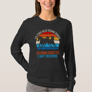Ik ga mijn paard berijden Retro Vintage Grappig T-shirt