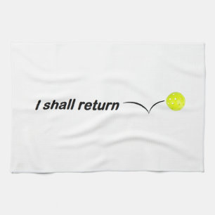Ik ga naar buiten... om Pickleball Towel terug te Theedoek