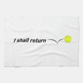 Ik ga naar buiten... om Pickleball Towel terug. Theedoek (Horizontaal)