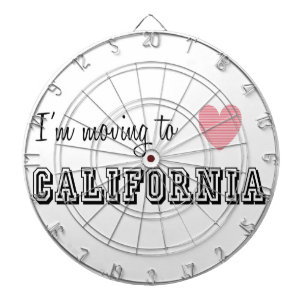 Ik ga naar Californië Dartbord