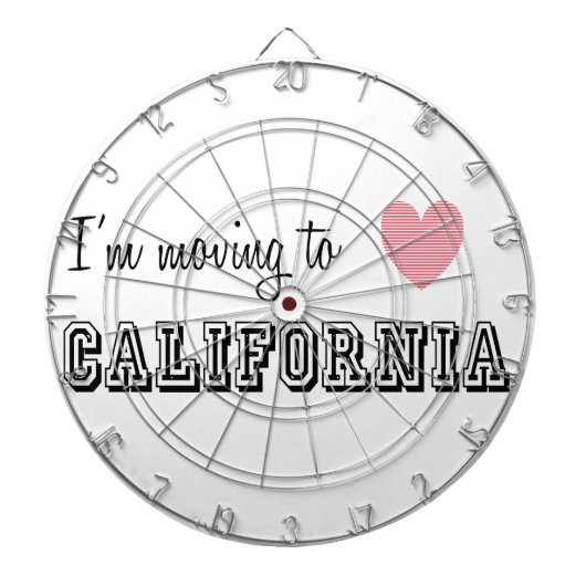 Ik ga naar Californië Dartbord (Voorkant)