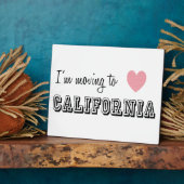 Ik ga naar Californië Fotoplaat (Zijkant)