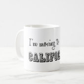 Ik ga naar Californië Koffiemok (Voorkant links)