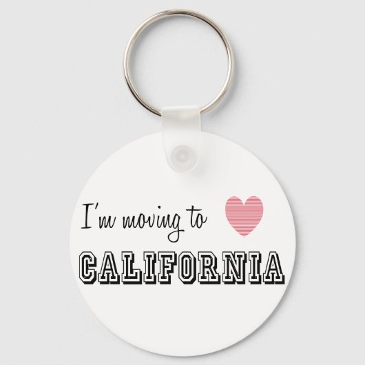 Ik ga naar Californië Sleutelhanger (Voorkant)