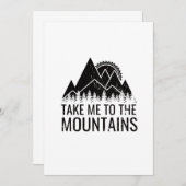 Ik ga naar de bergen kaart (Voorkant / Achterkant)