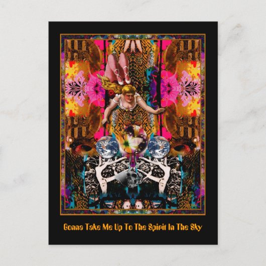 Ik ga naar de geest in de hemel. briefkaart (Voorkant)