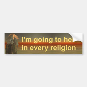 Ik ga naar de hel bumpersticker