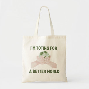 Ik ga naar een betere wereld tote bag