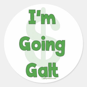 Ik ga naar Galt Ronde Sticker