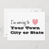 Ik ga naar... Gepersonaliseerd Briefkaart (Voorkant / Achterkant)