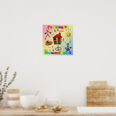 Ik ga naar het Poster voor de kleuterschool (Keuken)