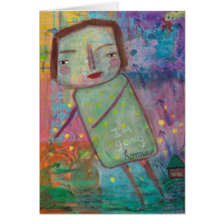 Ik ga naar Home Blank Card