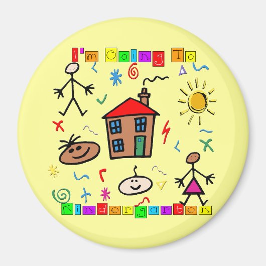 Ik ga naar Kindergarten Magneet (Voorkant)