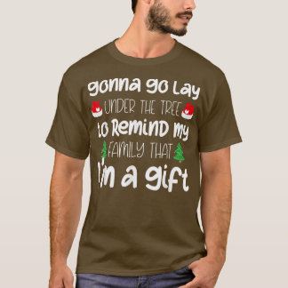 Ik ga naar Lay onder de kerstboom. T-shirt