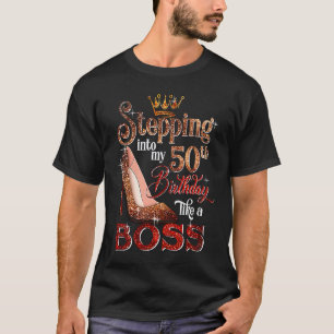 Ik ga naar mijn 50ste verjaardag als een Boss 50 Y T-shirt