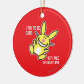 Ik ga naar mijn vader keramisch ornament (Links)