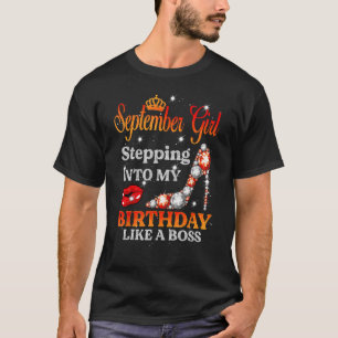 Ik ga naar m'n verjaardag als een boog september G T-shirt