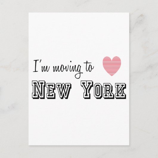 Ik ga naar New York Briefkaart (Voorkant)