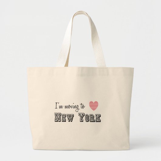 Ik ga naar New York Grote Tote Bag (Voorkant)