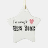 Ik ga naar New York Keramisch Ornament (Rechts)