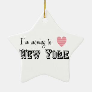 Ik ga naar New York Keramisch Ornament