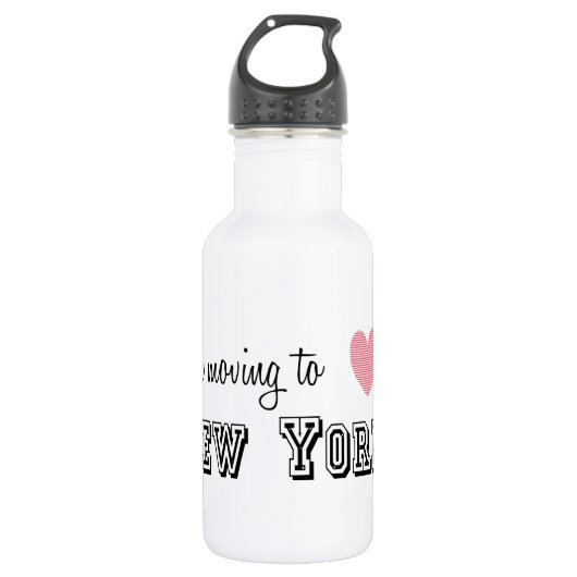 Ik ga naar New York Waterfles (Voorkant)