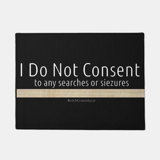 Ik ga niet akkoord - deurmat (Voorkant)