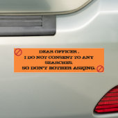 Ik ga niet akkoord met de Bumpersticker van zoekop (Op auto)