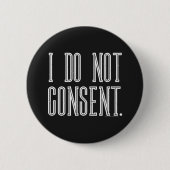 Ik ga niet akkoord ronde button 5,7 cm (Voorkant)