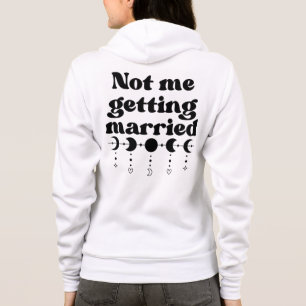 Ik ga niet grappig trouwen hoodie