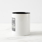Ik ga niet met je naar bed tweekleurige koffiemok (Center)