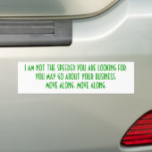 Ik ga niet te snel... bumpersticker (Op auto)