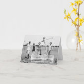 Ik ga op ICE Womens Golf in badpakken. Kaart (Gele Bloem)