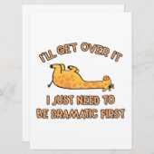 Ik ga over de Giraffe Save The Date (Voorkant / Achterkant)