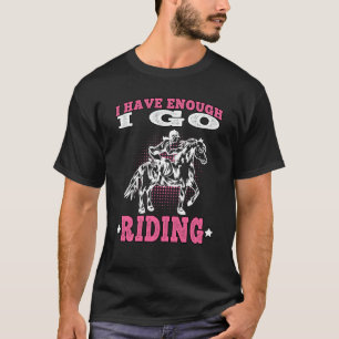 Ik ga paardrijden op paardrijder ruiter t-shirt