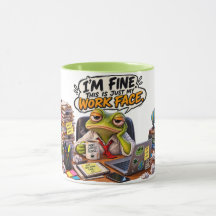 Ik Ga Prima Dit Is Mijn Werkgezicht Kikker Mok