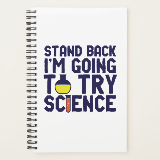 Ik ga proberen om science grappigs te doen. planner (Voorkant)